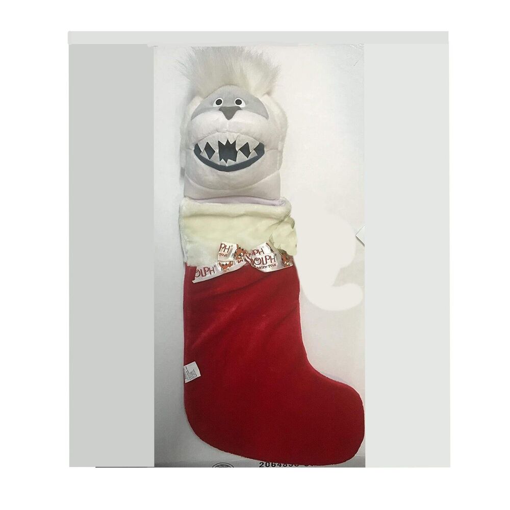 Abominable Snowman Bumble Rudolph 19" Christmas Plush Head CVS Stocking 1999